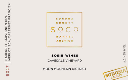 An image of the label we used for our sonoma barrel auction submission